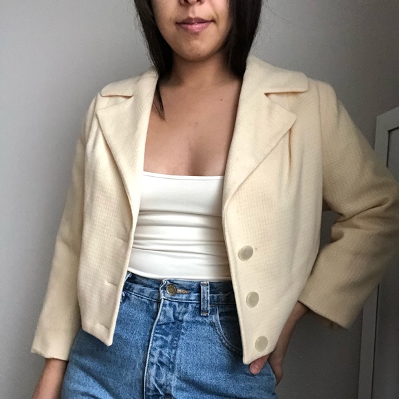 🔴Vintage Cream Blazer - Picture 3 of 16
